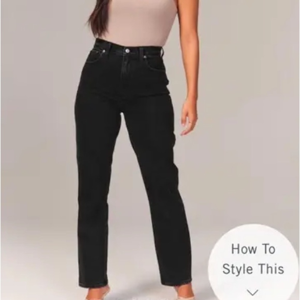 Abercrombie & Fitch curve love 90s ultra high-rise jeans